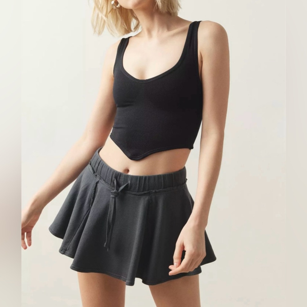 NWOT Out From Under Lived In Skort XS